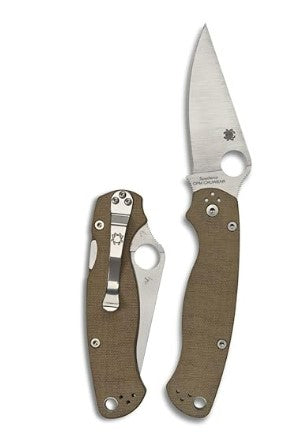 Para Military 2 Brown Canvas Micarta CRU